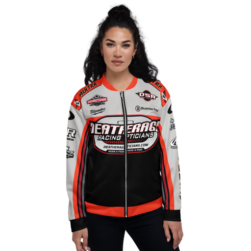 "Deatherage Racing Opticians" Suit Top Unisex Bomber Jacket