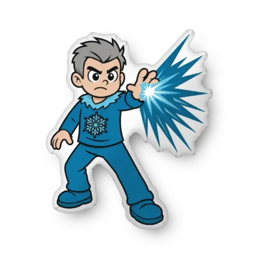 Kid Friendly "Iceman" pillow